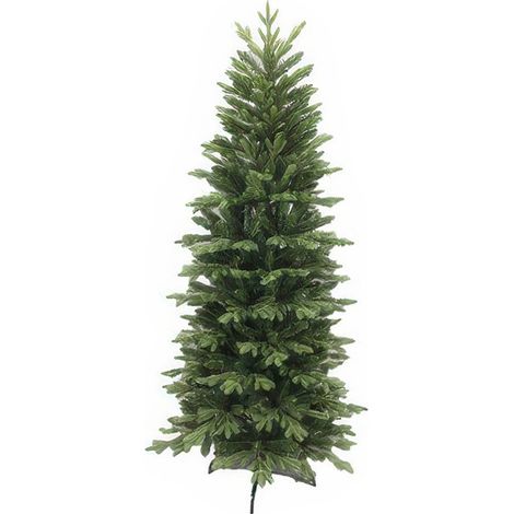 Albero di Natale Artificiale 180 cm 660 Rami Diam. 86 cm Verde in PVC e PE con Gancio Ombrello Nebrodi