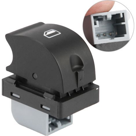 Interrupteur Électrique de Fenêtre, Passenger, Type 8ED959855, Compatible Audi A4 B6 B7 2002‑2008 (1/5)