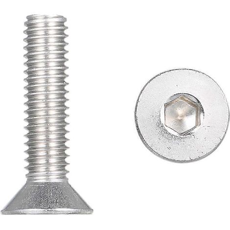 Vis à tête cylindrique creuse en acier inoxydable DIN7991 304, vis hexagonale M625 M6x30 [jkw] (1/5)