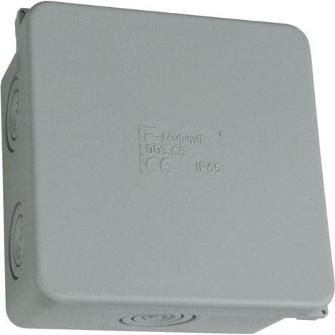 Dimensiones internas de la caja de montaje en superficie: 80x80x40 mm, 6+2 membranas, IP65 003.CS M-L 0943 (1/3)