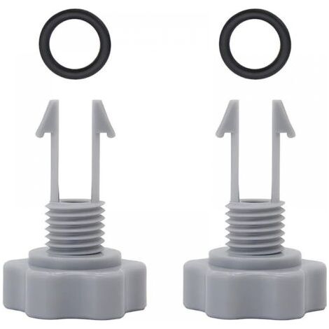 Set mit 2 Luftablassventilen und O-Ring-Ersatz für Intex Filterpumpe 10460 10264 (1/5)
