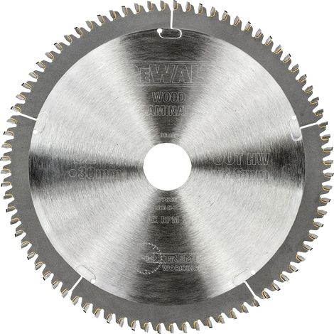 DeWalt DT4286-QZ - Hoja para sierra circular estacionaria, 216 x 30 mm, 80D TCG -5º