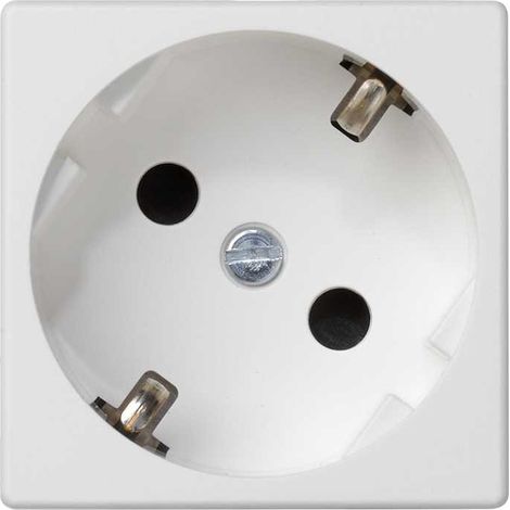 Base schuko embornamiento rápido protección blanco nieve SIMON K11/9