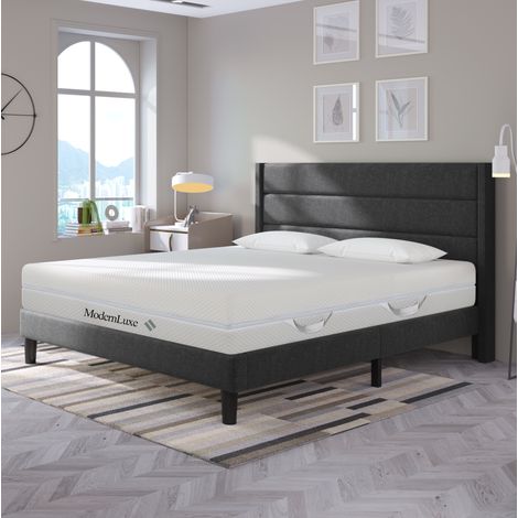 Matelas en mousse froide 160x200 cm H2/H3, 7 zones, 20 cm, housse respirante amovible et lavable (1/5)