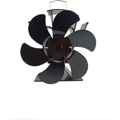 Holzofenventilator, 6 Flügel, für Holzofen, leiser Betrieb, für Kaminzubehör