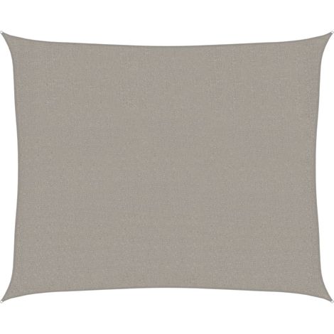 Sunshade Sail 160 g/m² Rectangular Light Grey 2.5x3 m HDPE vidaXL