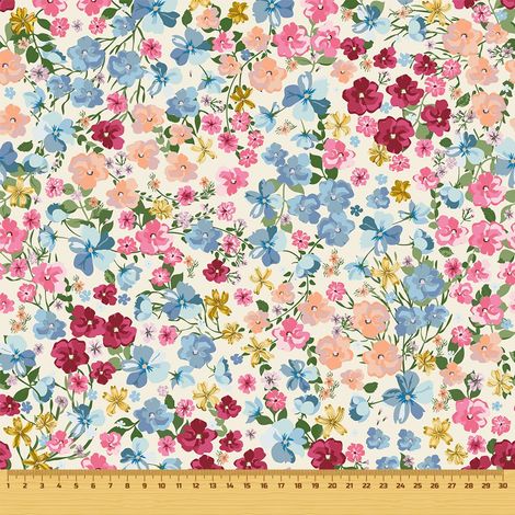 Tela decorativa para exteriores Oxford - Motiv Feldblumen I DR038