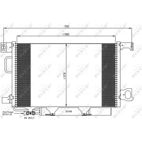 Condenseur, climatisation NRF 35623 MERCEDES-BENZ 2035000854 A2035000854