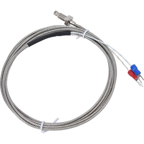 Sonde thermocouple de type K, capteur de température à vis avec fil blindé mis à la terre, plage de mesure 0 à 450°C modèle WRNT-01 (1/5)