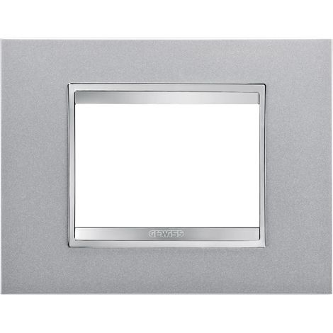 Placca Lux Titanio 3 Posti GW16203VT