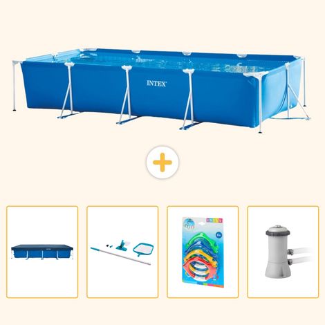 Intex Piscine Tubulaire Rectangulaire - 450x220x84 cm - 5-pièces S125 (1/5)