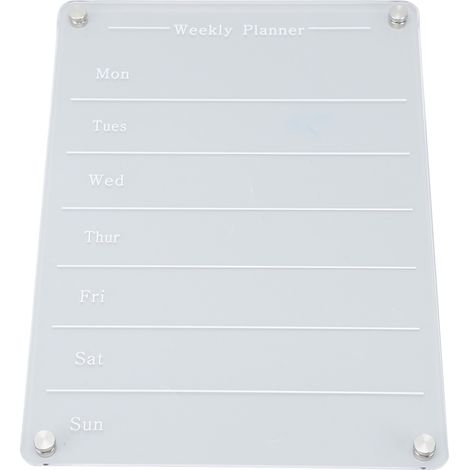 Wiederverwendbare, transparente Kalender-Planungstafel, magnetische Acryl-Whiteboard-Tafel für den Kühlschrank, Wochenplaner (1/5)