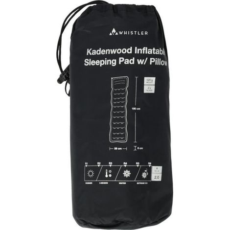 Luftmatratze - WHISTLER - Kadenwood - Robustes Nylon - Integriertes Kissen
