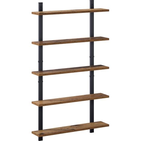 Scaffale da parete Legno antico 60.5 x 13.5 x 102.5 cm vidaXL