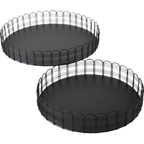 Tabletts von WEIRA, Ø 25-31 cm, 2er-Set (1/5)