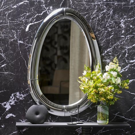 Miroir design ovoïde 80 x 120 cm Drop (1/5)