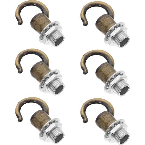 6 crochets plafond, M10, zinc, pour suspension et rangement (1/5)