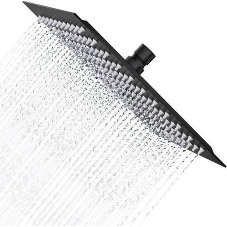Pommeau de douche - - 8" - Acier inoxydable 304 - Rotatif 360° - Économie d'eau 30% (1/4)