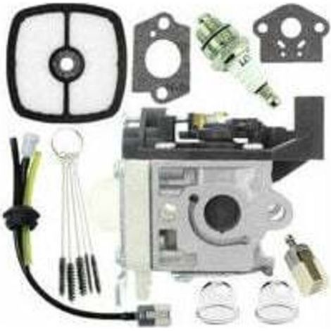 CARBURORTEUR CARB Reconstruction de tuyaux de Carburant et d'ampoules d'amorçage pour Zama RB-K94 Kit de carburateur Echo SRM-265 SRM-265ES Tondeleur (Color : Silver-1 Set Carburetor) (1/4)