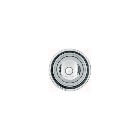 KWC AR Lavabo rond, RONDO, acier inoxydable, 233x107 mm, sans trop-plein, finition brillante KWC