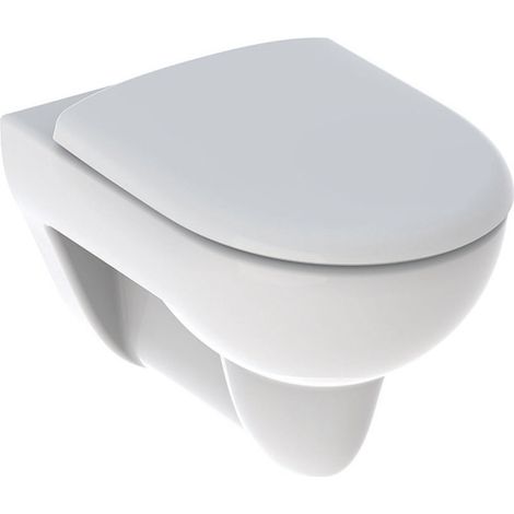 Geberit – Pack WC suspendu à fond creux – Abattant WC – Cuvette à sortie horizontale – Bâti-support inclus – Adapté PMR (1/10)