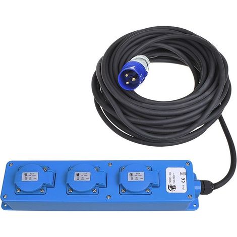 Presa cee tripolare 20m 2xschuko 1x2 usb (1/3)