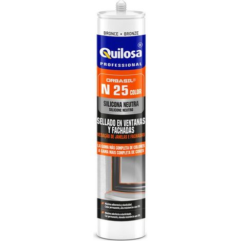 QUILOSA silicona neutra. elegir color. color silicona gris ral 7011