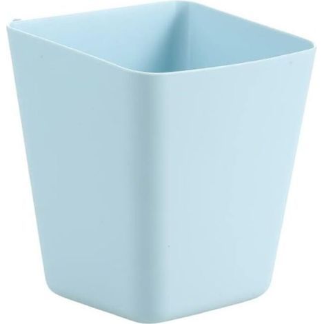 Desktop shelf, hanging shelf, storage box, small box, pen holder, simple storage basket, desktop storage box for various items, 3-piece set (blue) (1/5)