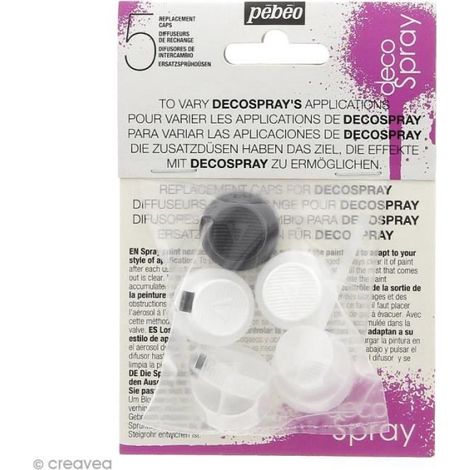 Diffuseurs DecoSpray - PEBEO - Lot de 5 - Trace moyenne - Standard (1/3)