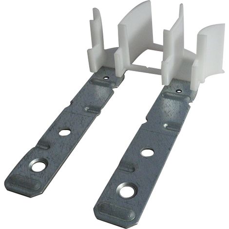 Zurfluh Feller – Paire tulipe pour volet roulant Tradi-Tunnel – Lames 8 mm – Patte acier galvanisé – Montage en atelier – Section 19 x 3