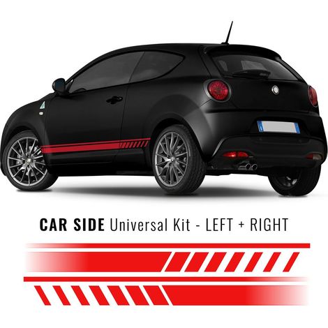 Stripes Strisce Adesive Universali Alfa Romeo per Fiancate - Colore: ROSSO