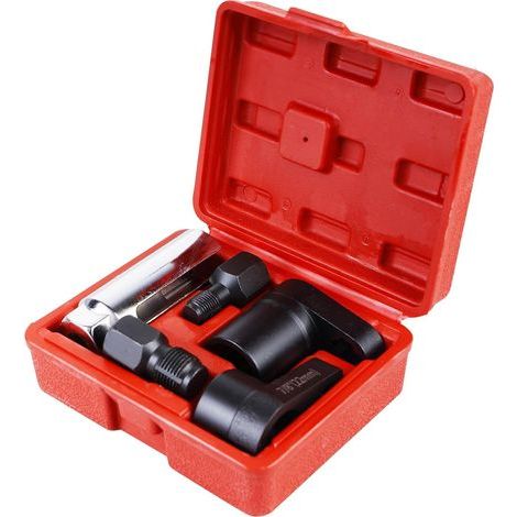Jeu de 5 douilles pour sonde lambda, kit de réparation de filetage, outil de réparation de sonde lambda à entraînement 1/2" et 3/8" pour la réparation automobile (1/5)