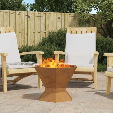 vidaXL Fire Bowl Rusty 50 x 50 x 40 cm