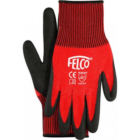 FELCO 701M Guantes de trabajo con recubrimiento de nitrilo (talla M, fibra HPPE de calibre 13) (1/3)