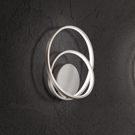 Applique Moderna Ritmo Metallo Grigio Led 28W Dimmerabile Ip20 (1/2)
