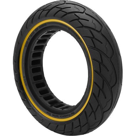 Pneu increvable pour scooter électrique Xiaomi M365 10x2.5 pouces, antidérapant, couleur jaune vif (1/5)