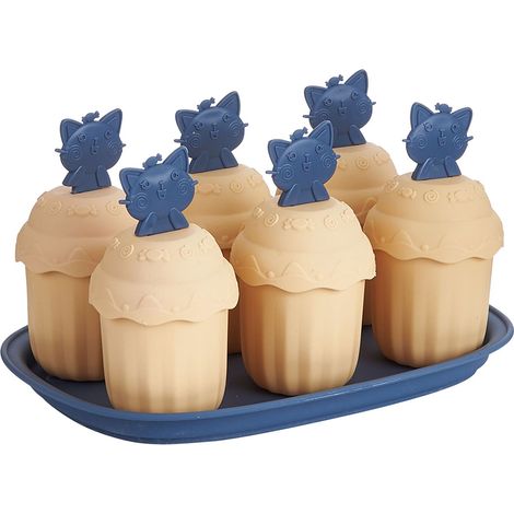à glace en plastique à 6 cavités motif dessin animé avec