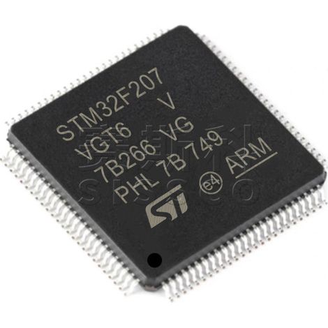 STM32F207VGT6 and STM32F207ZET6 electronic component chips, 5 units, 5 units.