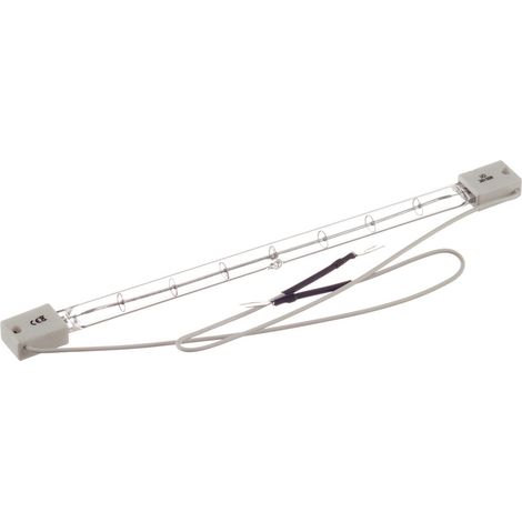Lampe à infrarouge RS PRO 500 W, SK15 230 V x 19mm 216 mm Clair ( Prix pour 1 )