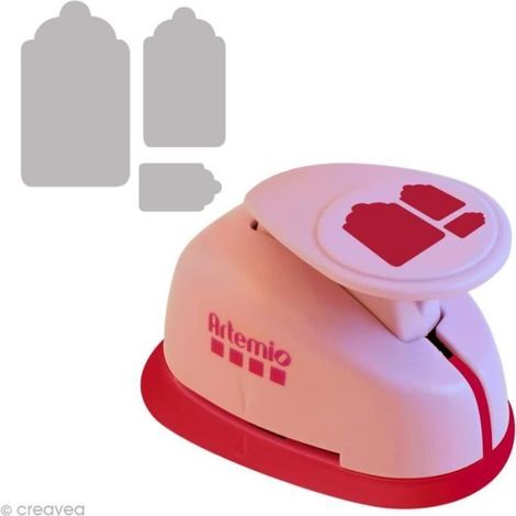 Perforatrice jumbo 3 étiquettes - 7,6 cm