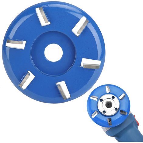 Stump Remover Meuleuse d'angle 6 dents Disque de sculpture sur bois 9 cm (1/5)