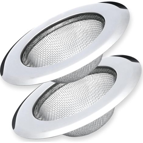 crépine d'évier pour résidus alimentaires, crépine en acier inoxydable, panier anti-obstruction, récupérateur de cheveux (1/5)