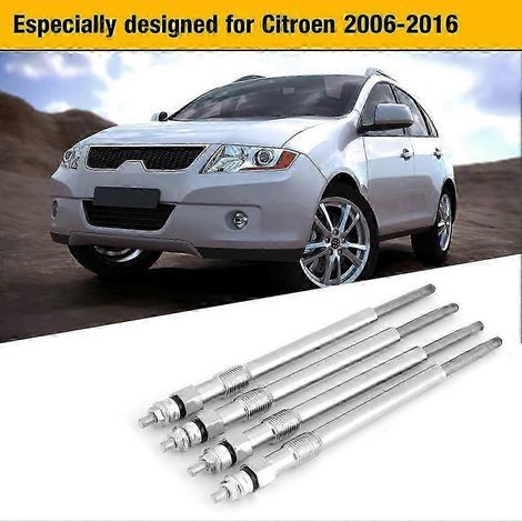 0250202130 Lot de 4 bougies de préchauffage pour Citroën 2006-2016 et Fiat 2001-2016