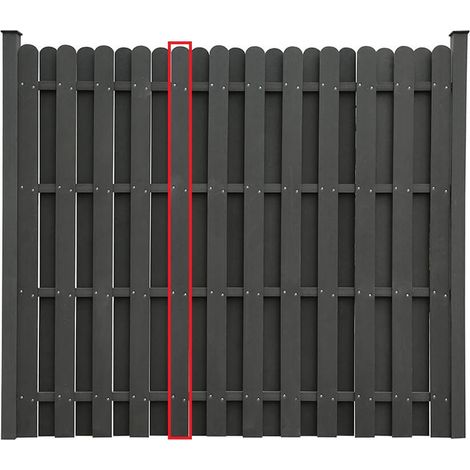 HOME DELUXE - WPC Sichtschutzzaun VISTA - Ersatzpaneel I Blickschutz Windschutz Sonnenschutz Gartenzaun Steckzaun Sichtschutz-Zaun WPC-Zaun