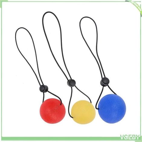 Boule de préhension - FAFEICY - Pack 3 - Silicone - Bande élastique - Jaune15°/Rouge25°/Bleu30° (1/5)