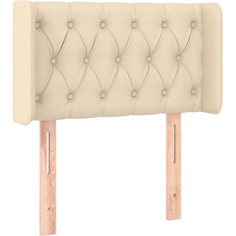 Maison Exclusive - Cabecero de tela color crema 83x16x78/88 cm (1/5)