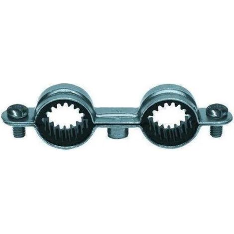Collare isofonico doppio, diametro 22 mm, 10 pezzi.