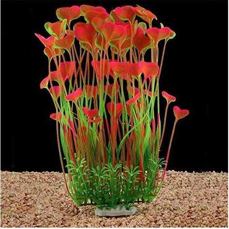 Grandes Plantes d'aquarium artificielles en Plastique pour decoration d'aquarium,sans Danger pour Tous Les Poissons de 40 cm de Haut (18 cm) de Large (1/5)