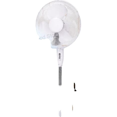 Standventilator, höhenverstellbar, 3 Geschwindigkeitsstufen, 11 52 47cm (1/4)