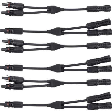 Connecteurs pour panneaux solaires : adaptateur en Y haute résistance pour panneaux solaires parallèles. (1/5)